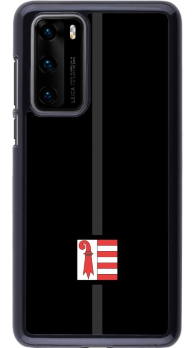 Coque Huawei P40 - Canton JU noir