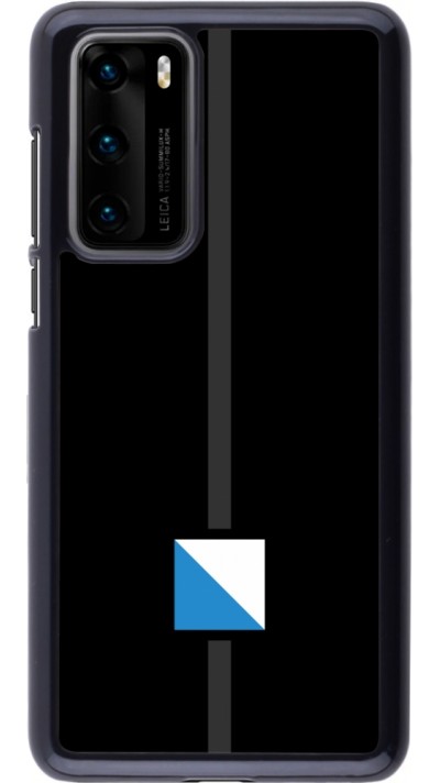 Coque Huawei P40 - Canton ZH noir