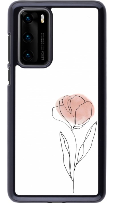 Coque Huawei P40 - Spring 23 minimalist flower
