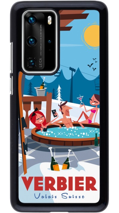 Coque Huawei P40 Pro - Verbier Mountain Jacuzzi