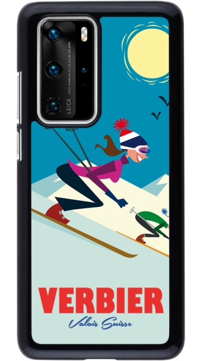 Coque Huawei P40 Pro - Verbier Ski Downhill