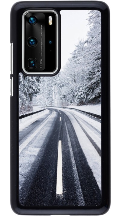 Coque Huawei P40 Pro - Winter 22 Snowy Road