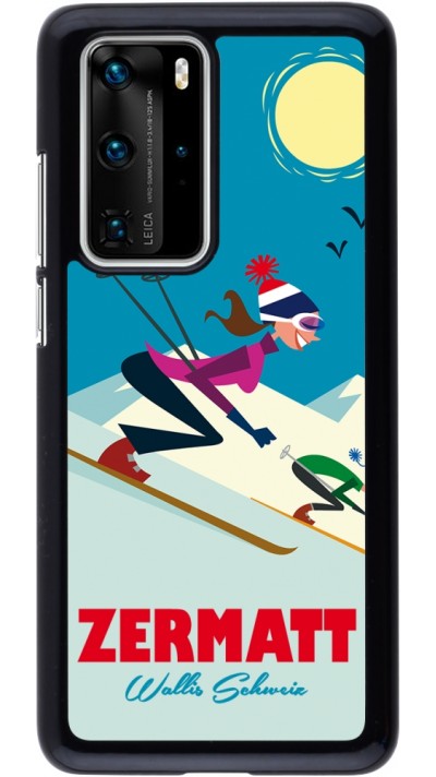 Coque Huawei P40 Pro - Zermatt Ski Downhill