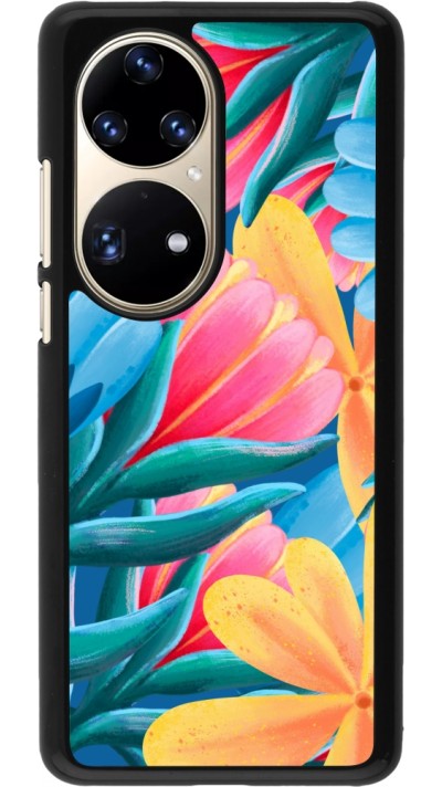 Coque Huawei P50 Pro - Spring 23 colorful flowers