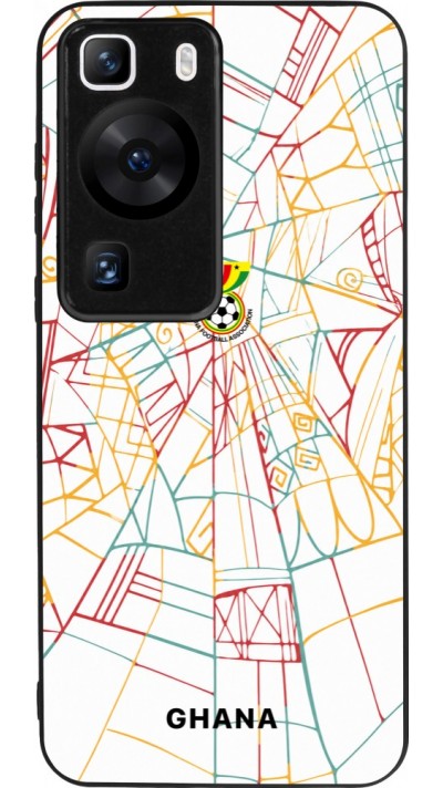 Coque Huawei P60 - Silicone rigide noir Maillot de football Ghana 2026 personnalisable