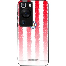 Coque Huawei P60 - Silicone rigide noir Maillot de football Paraguay 2026 personnalisable