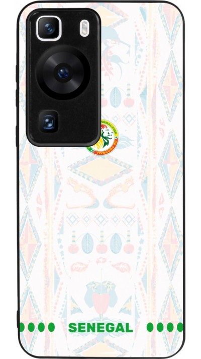 Coque Huawei P60 - Silicone rigide noir Maillot de football Sénégal 2026 personnalisable
