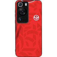 Huawei P60 Case Hülle - Silikon schwarz Tunesien 2022 personalisierbares Fussballtrikot