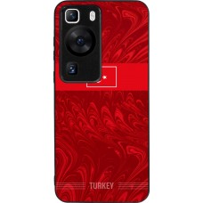 Coque Huawei P60 - Silicone rigide noir Maillot de football Turquie 2026 personnalisable