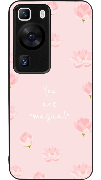 Coque Huawei P60 - Silicone rigide noir Mom 2023 your are magical