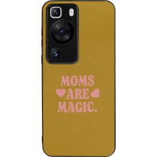 Huawei P60 Case Hülle - Silikon schwarz Mom 2026 Are Magic