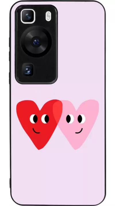 Coque Huawei P60 - Silicone rigide noir Saint Valentines Day 26 Heart