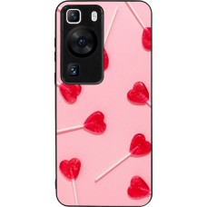 Coque Huawei P60 - Silicone rigide noir Saint Valentines Day 26 Lollipop