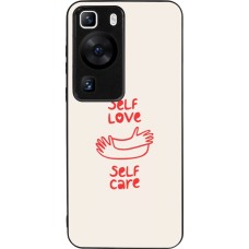 Huawei P60 Case Hülle - Silikon schwarz Saint Valentines Day 26 Self love self care