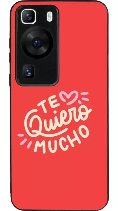 Coque Huawei P60 - Silicone rigide noir Saint Valentines Day 26 Te quiero mucho