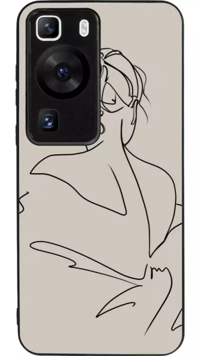 Coque Huawei P60 - Silicone rigide noir Salnikova 05