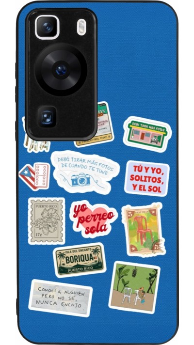 Huawei P60 Case Hülle - Silikon schwarz Seals of the Dominican Republic DTMF