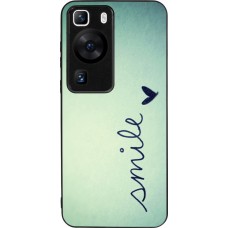 Coque Huawei P60 - Silicone rigide noir Smile
