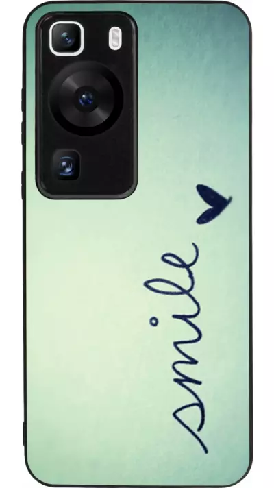 Coque Huawei P60 - Silicone rigide noir Smile