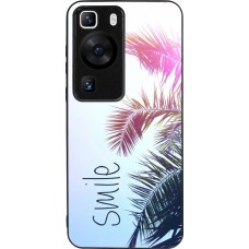 Coque Huawei P60 - Silicone rigide noir Smile 05