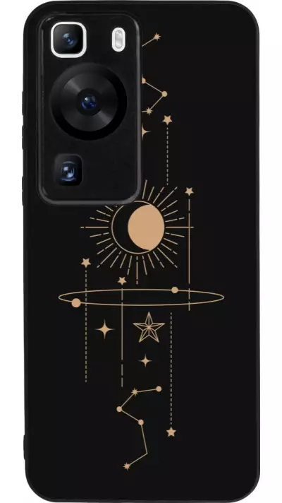 Coque Huawei P60 - Silicone rigide noir Spring 23 astro