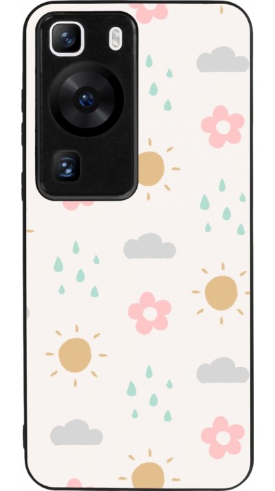 Coque Huawei P60 - Silicone rigide noir Spring 23 weather