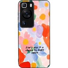 Coque Huawei P60 - Silicone rigide noir Every day is a chance Spring 2026