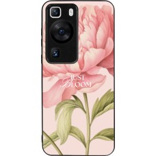 Coque Huawei P60 - Silicone rigide noir Just Bloom Spring 2026