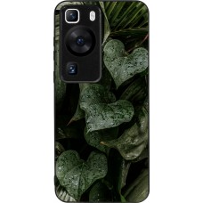 Coque Huawei P60 - Silicone rigide noir Spring 23 fresh plants