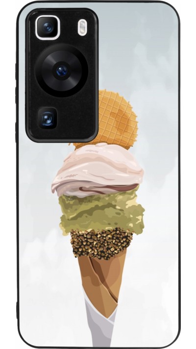 Coque Huawei P60 - Silicone rigide noir Summer 2025 Cornet