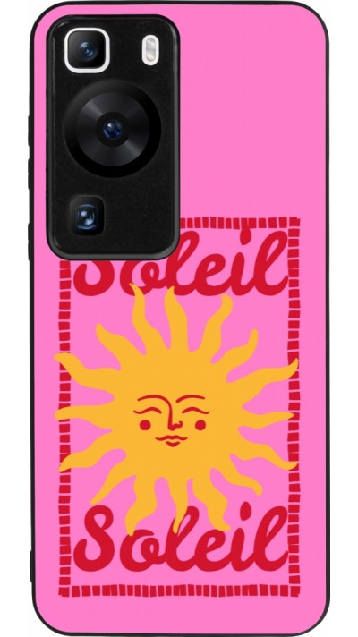 Coque Huawei P60 - Silicone rigide noir Sun sun 2026