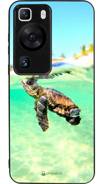 Huawei P60 Case Hülle - Silikon schwarz Turtle Underwater