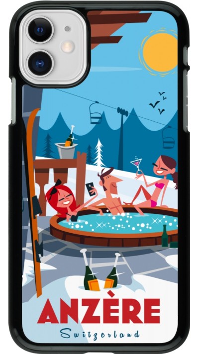 Coque iPhone 11 - Anzère Mountain Jacuzzi