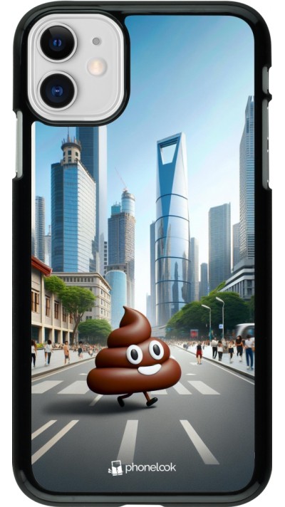 iPhone 11 Case Hülle - Kackhaufen Emoji Spaziergang