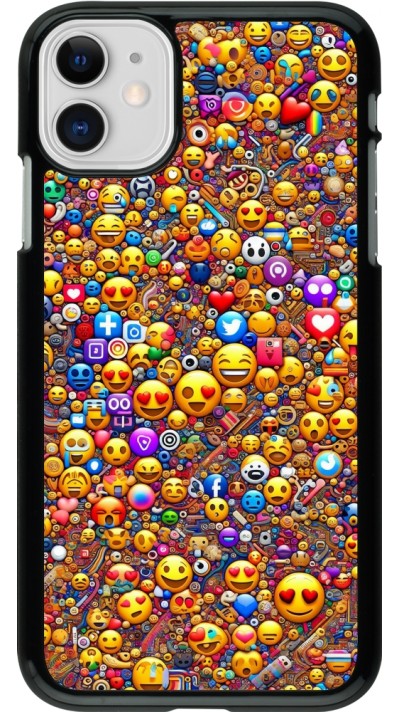 iPhone 11 Case Hülle - Emoji gemischt