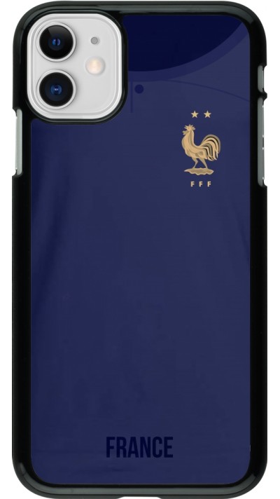 Coque iPhone 11 - Maillot de football France 2022 personnalisable