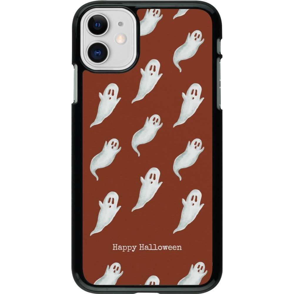 Coque iPhone 11 - Halloween 2025 Pattern of ghosts