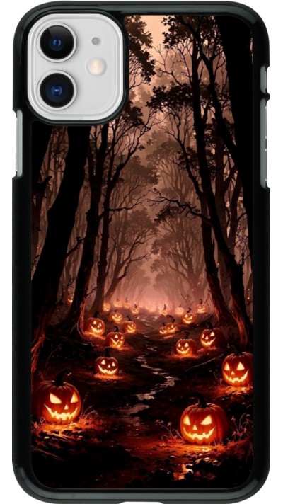 Coque iPhone 11 - Halloween 2025 Road of Terrifying Pumpkins