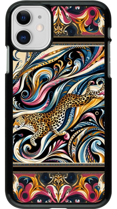 iPhone 11 Case Hülle - Leopard Abstrakte Kunst