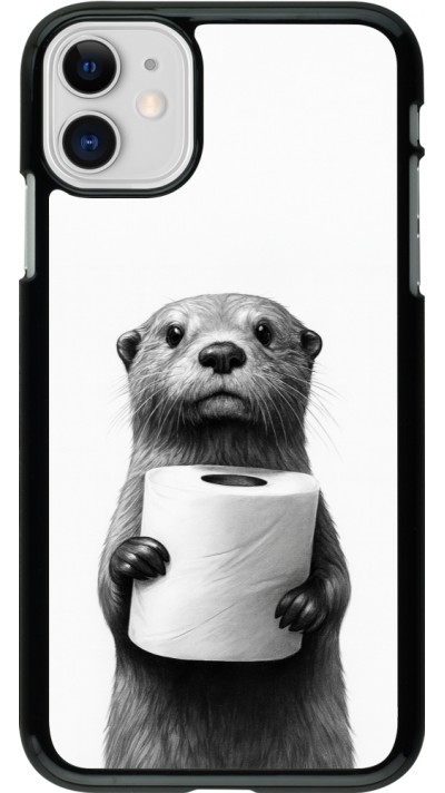 iPhone 11 Case Hülle - Otter Toilettenpapier