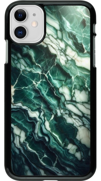 iPhone 11 Case Hülle - Majestätischer grüner Marmor