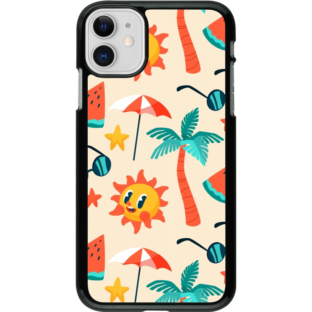 Coque iPhone 11 - Summer 2025 Pattern soleil