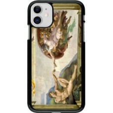 Coque iPhone 11 - Tableau art - La Création d’Adam - Michel-Ange
