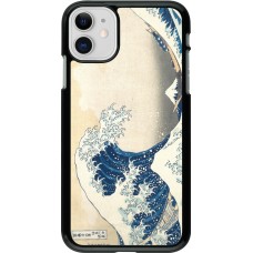 Coque iPhone 11 - Tableau art - La Grande Vague de Kanagawa - Hokusai
