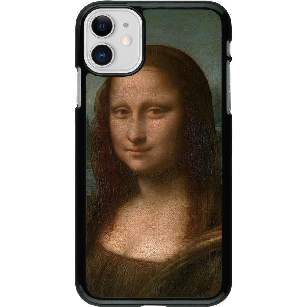 Coque iPhone 11 - Tableau art - La Joconde - Léonard de Vinci