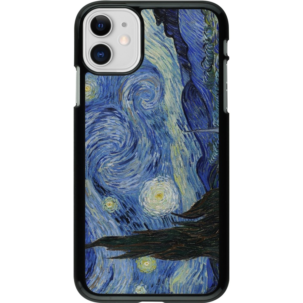 Coque iPhone 11 - Tableau art - La Nuit étoilée - Van Gogh