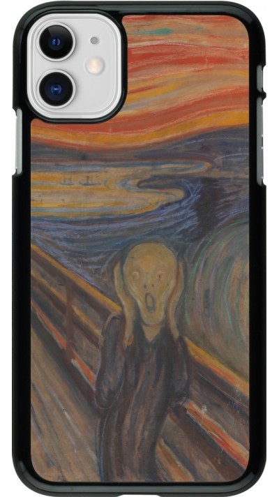 Coque iPhone 11 - Tableau art - Le Cri - Edvard Munch