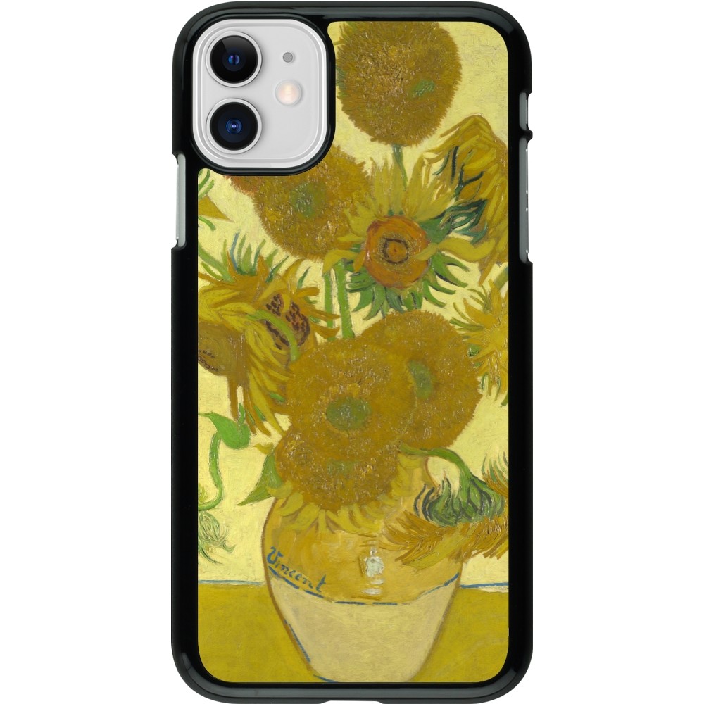 Coque iPhone 11 - Tableau art - Les Tournesols - Van Gogh