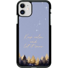 Coque iPhone 11 - Winter 25 Winter illustration of trees