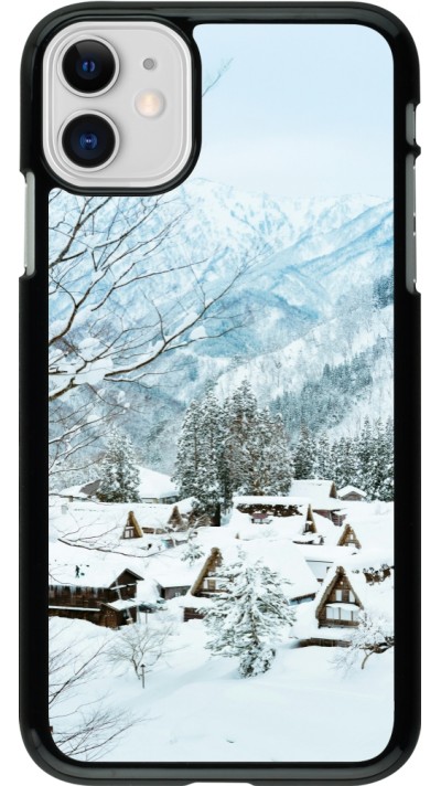 Coque iPhone 11 - Winter 25 Winter snowy landscape